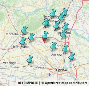 Mappa Via Marmolada, 31050 Povegliano TV, Italia (6.89824)
