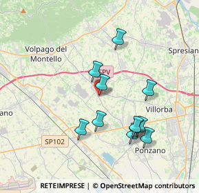 Mappa Via Marmolada, 31050 Povegliano TV, Italia (3.42091)