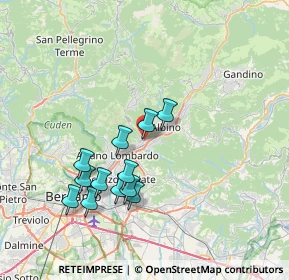 Mappa Via Europa, 24027 Nembro BG, Italia (6.85417)