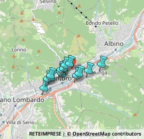 Mappa Via Europa, 24027 Nembro BG, Italia (1.03929)