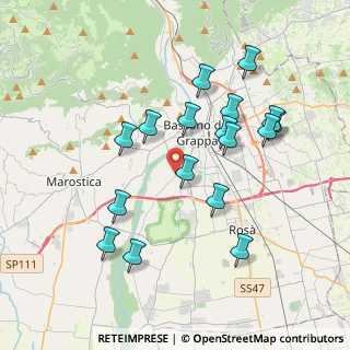 Mappa Strada Cartigliana, 36061 Bassano del Grappa VI, Italia (3.67588)