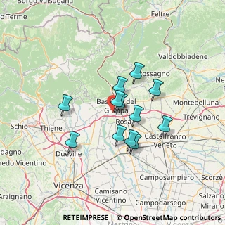 Mappa Strada Cartigliana, 36061 Bassano del Grappa VI, Italia (10.41833)
