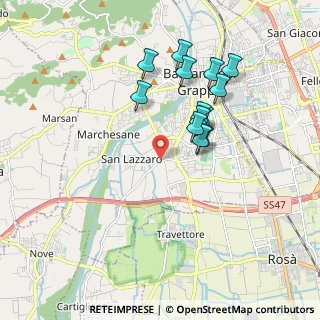 Mappa Strada Cartigliana, 36061 Bassano del Grappa VI, Italia (1.64385)