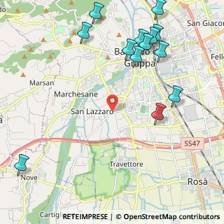 Mappa Strada Cartigliana, 36061 Bassano del Grappa VI, Italia (2.73077)