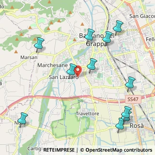 Mappa Strada Cartigliana, 36061 Bassano del Grappa VI, Italia (2.64091)