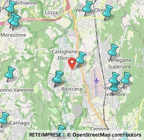 Mappa Via Filippo Turati, 21043 Castiglione Olona VA, Italia (3.02063)