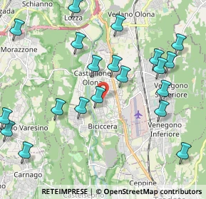 Mappa Via Filippo Turati, 21043 Castiglione Olona VA, Italia (2.39)