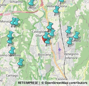 Mappa Via Filippo Turati, 21043 Castiglione Olona VA, Italia (2.22529)