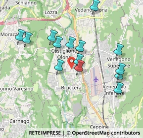 Mappa Via Filippo Turati, 21043 Castiglione Olona VA, Italia (1.84357)