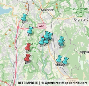 Mappa Via Filippo Turati, 21043 Castiglione Olona VA, Italia (3.01385)