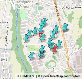 Mappa Via Filippo Turati, 21043 Castiglione Olona VA, Italia (0.3525)