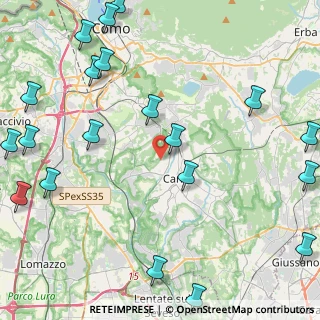 Mappa Via Danubio, 22063 Cantù CO, Italia (6.243)