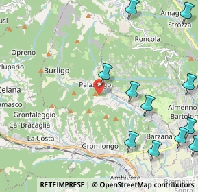 Mappa Via Verzella, 24030 Palazzago BG, Italia (2.91)