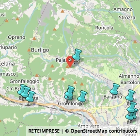 Mappa Via Verzella, 24030 Palazzago BG, Italia (2.9675)