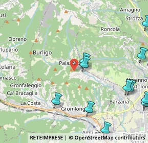 Mappa Via Verzella, 24030 Palazzago BG, Italia (2.84636)