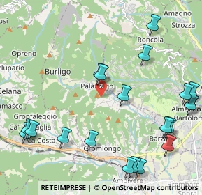 Mappa Via Verzella, 24030 Palazzago BG, Italia (2.6895)