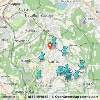 Mappa Via Ciro Menotti, 22063 Cantù CO, Italia (2.3225)