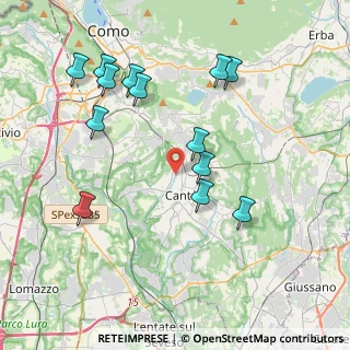 Mappa Via Ciro Menotti, 22063 Cantù CO, Italia (4.09077)
