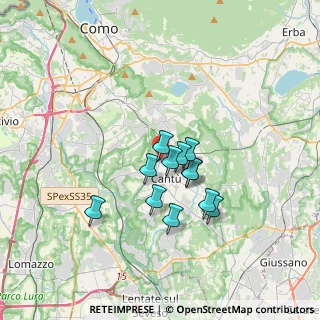 Mappa Via Ciro Menotti, 22063 Cantù CO, Italia (2.49583)