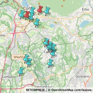 Mappa Via Ciro Menotti, 22063 Cantù CO, Italia (4.26813)
