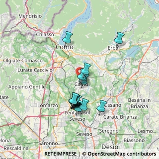 Mappa Via Ciro Menotti, 22063 Cantù CO, Italia (5.82813)