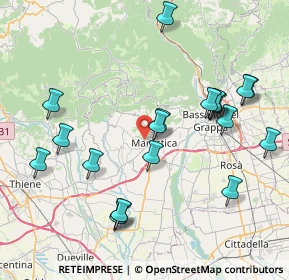 Mappa Via Roveredo Alto, 36063 Marostica VI, Italia (8.5325)