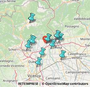 Mappa Via Roveredo Alto, 36063 Marostica VI, Italia (10.25214)