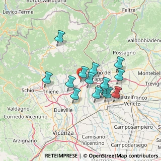 Mappa Via Roveredo Alto, 36063 Marostica VI, Italia (11.15571)