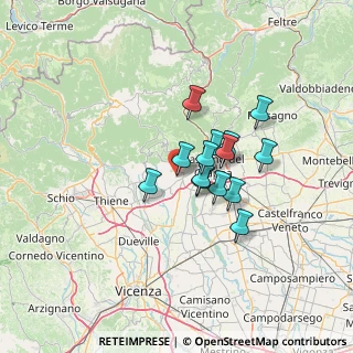 Mappa Via Roveredo Alto, 36063 Marostica VI, Italia (9.45357)