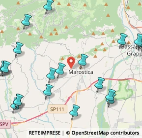 Mappa Via Roveredo Alto, 36063 Marostica VI, Italia (5.8065)