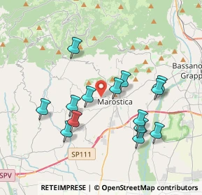 Mappa Via Roveredo Alto, 36063 Marostica VI, Italia (3.57071)