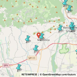 Mappa Via Roveredo Alto, 36063 Marostica VI, Italia (6.45364)