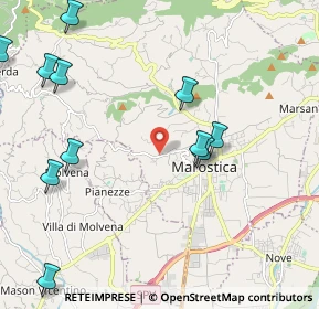Mappa Via Roveredo Alto, 36063 Marostica VI, Italia (2.56545)