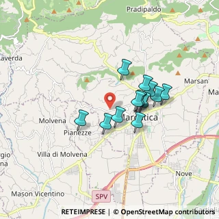 Mappa Via Roveredo Alto, 36063 Marostica VI, Italia (1.27846)