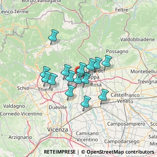 Mappa Villaggio Giovanni Paolo II, 36063 Marostica VI, Italia (9.89267)