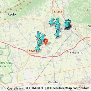 Mappa Via del Termine, 31044 Montebelluna TV, Italia (3.67875)
