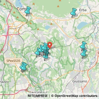 Mappa Via Carlo Collodi, 22063 Cantù CO, Italia (4.02833)