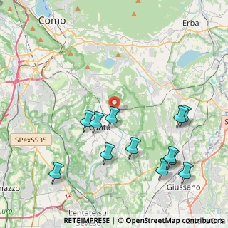 Mappa Via Carlo Collodi, 22063 Cantù CO, Italia (4.63)