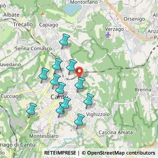 Mappa Via Carlo Collodi, 22063 Cantù CO, Italia (1.82833)