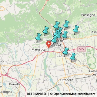 Mappa Via Sette Case, 36061 Bassano del Grappa VI, Italia (5.95417)