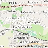 Karte Saint-Christophe