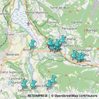 Mappa Via S. Francesco D'Assisi, 24034 Cisano Bergamasco BG, Italia (1.92857)