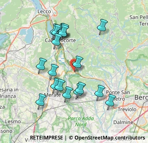 Mappa Via S. Francesco D'Assisi, 24034 Cisano Bergamasco BG, Italia (7.00105)