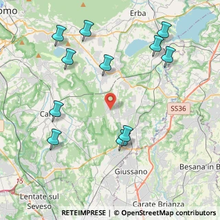 Mappa Via Grigna, 22040 Brenna CO, Italia (4.81727)
