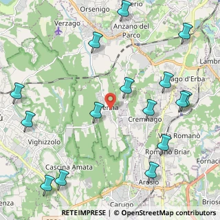 Mappa Via Grigna, 22040 Brenna CO, Italia (2.73867)