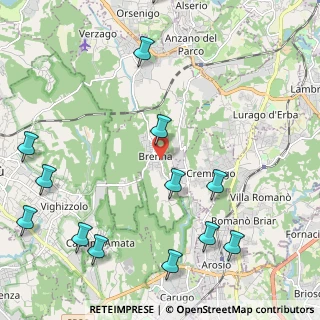 Mappa Via Grigna, 22040 Brenna CO, Italia (2.84923)