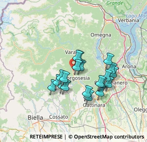 Mappa Isolella, 13010 Borgosesia VC, Italia (11.1055)