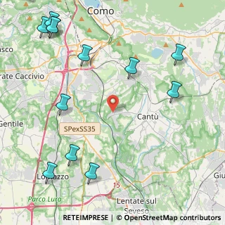 Mappa Via Michelbecco, 22060 Cucciago CO, Italia (5.82917)
