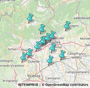 Mappa Via del Borgo, 36063 Marostica VI, Italia (10.36846)
