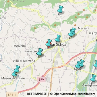 Mappa Via del Borgo, 36063 Marostica VI, Italia (2.64615)